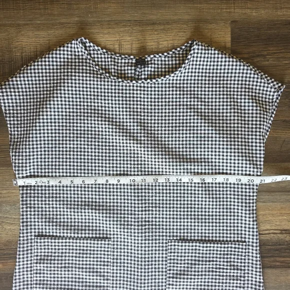 Emery Rose Classic Black & White Gingham Maxi Dress - Picture 5 of 7